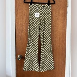 Gimaguas Olive Check Disco Pants